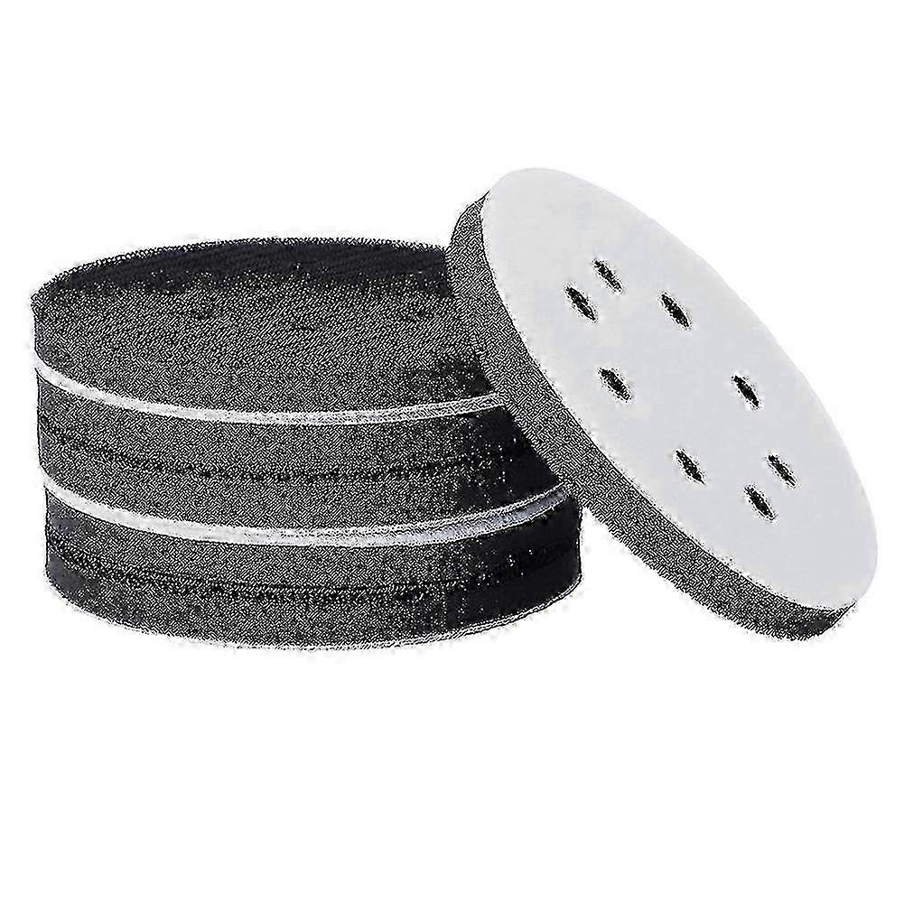 6PCS 5 Inch(125mm) 8-Hole Soft Sponge Interface Pad for Sanding Pads and Hook&Loop Sanding Discs fo