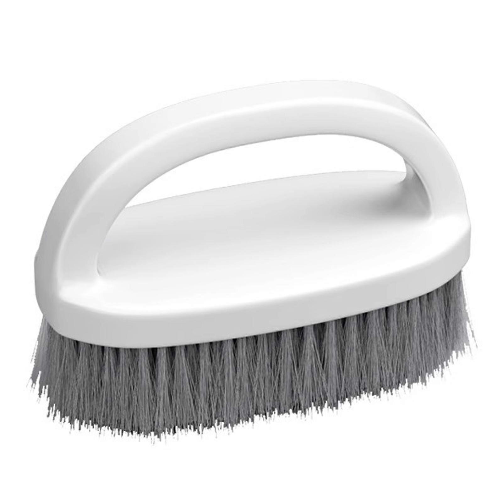 Scrub Cleaning Brush with Stiff Bristles Multi-Purpose Loop Handle Heavy Duty Plastic Brush Small Areas Tough Stains Cleaner for Carpets Tiles Counter