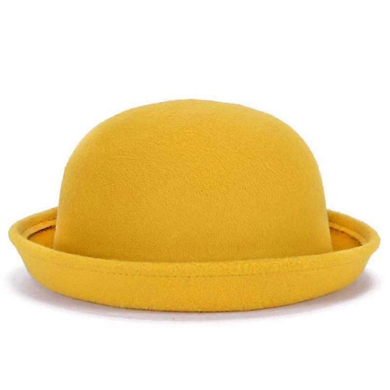 Parent-child wool bowler hat, fedora-54cm