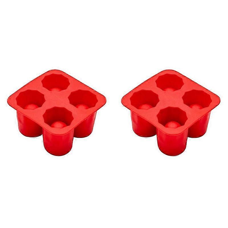 4 Cup Shape Silicone Ice Cube Mold Ice Mould Ice Cube Tray Summer Bar Beer Ice Cocktail Cold Drinking Tools