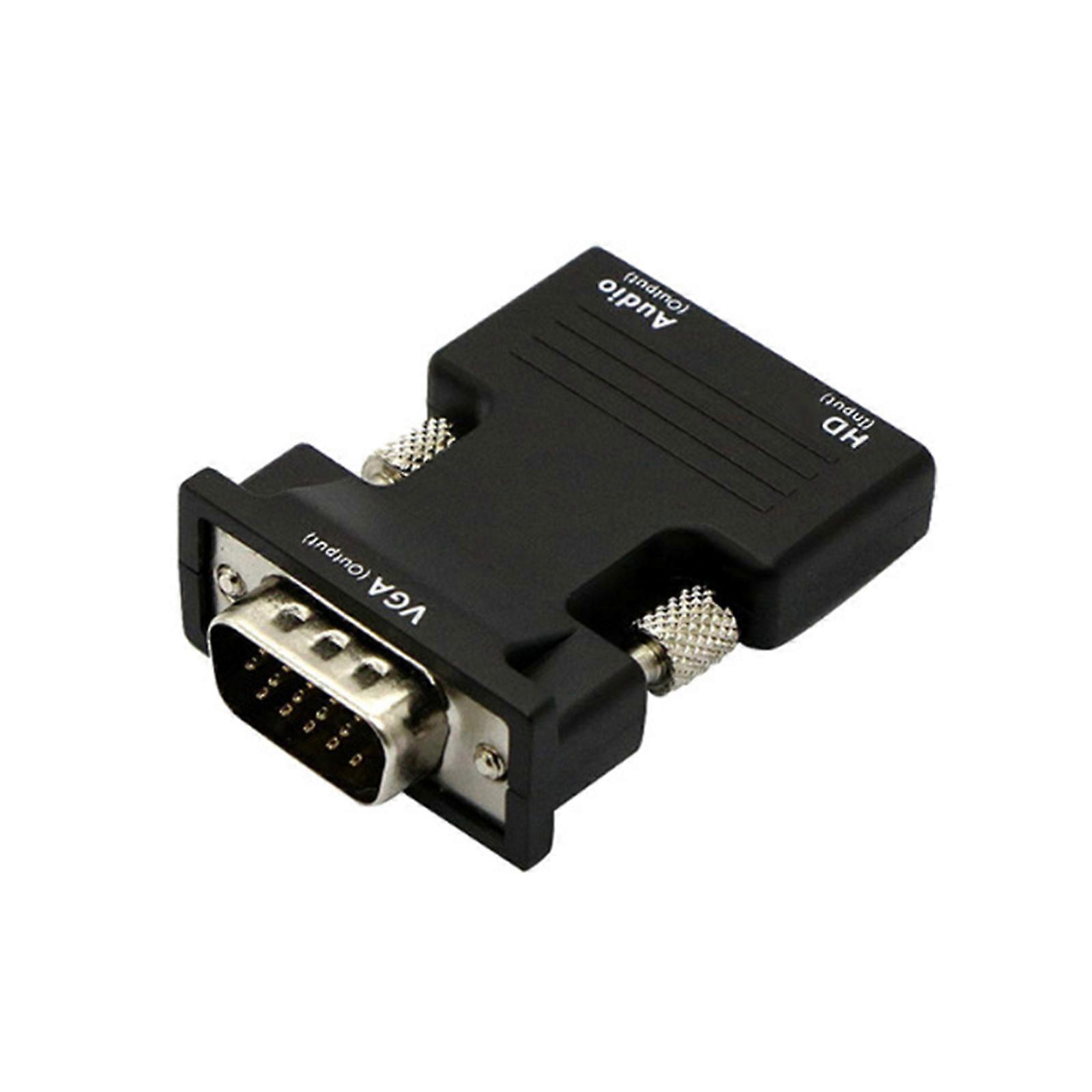unbrand Adaptateur de câble audio 35 mm pour convertisseur mâle femelle vers VGA compatible HDMI 108