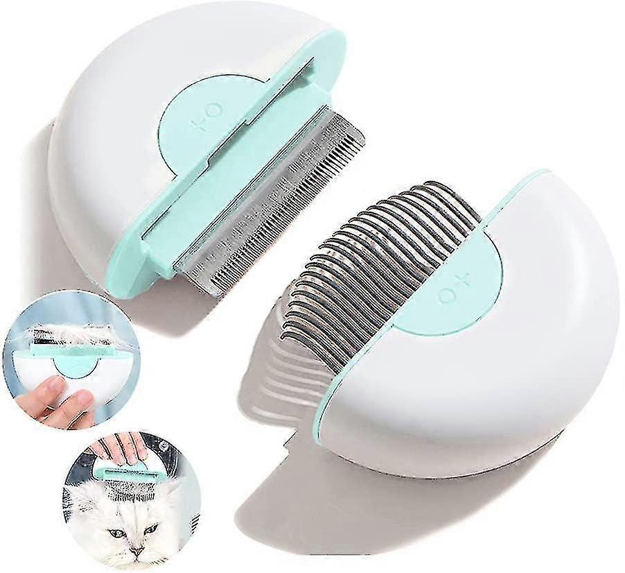 Cat Comb Brush Set, 2 In 1 Massage Brush, Grooming Tool