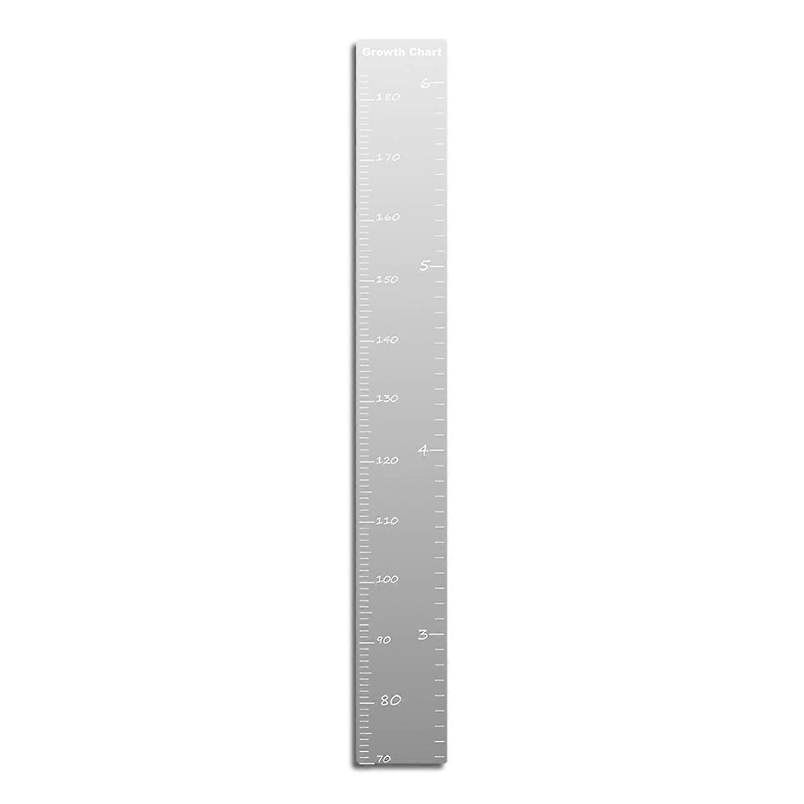 Kids Growth Chart Mirror Self-Adhesive Height Ruler for Children's Room
