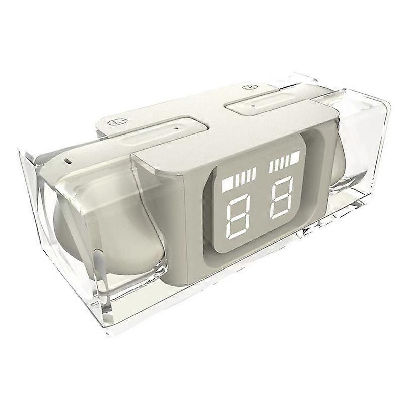 Type D E90 Transparent Design TWS Wireless Bluetooth 5.3 Earphone Digital Display Stereo Music