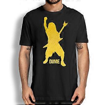 Dime Dimebag Darrell Sport Logo Shirt gitaar liefhebbers Shirt, Dimebag gouden Logo Tee maat S-3XL EEB888