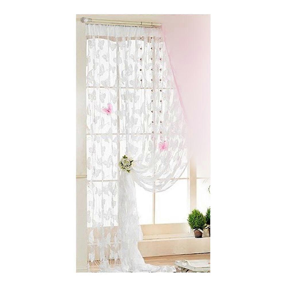 Butterfly Faille Drapery Door String Curtain Wedding