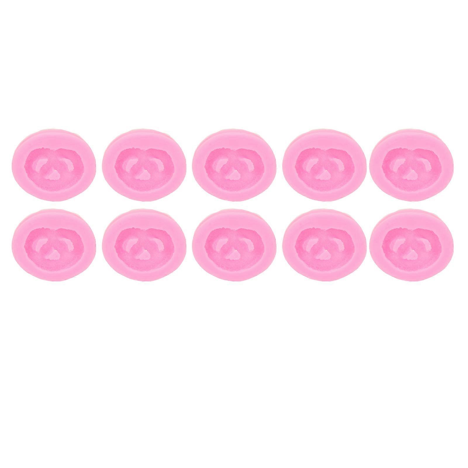 Bake to Perfection with 10pcs Biscuit Silicone Mould - High Temp Resistant Mold for DIY Creations