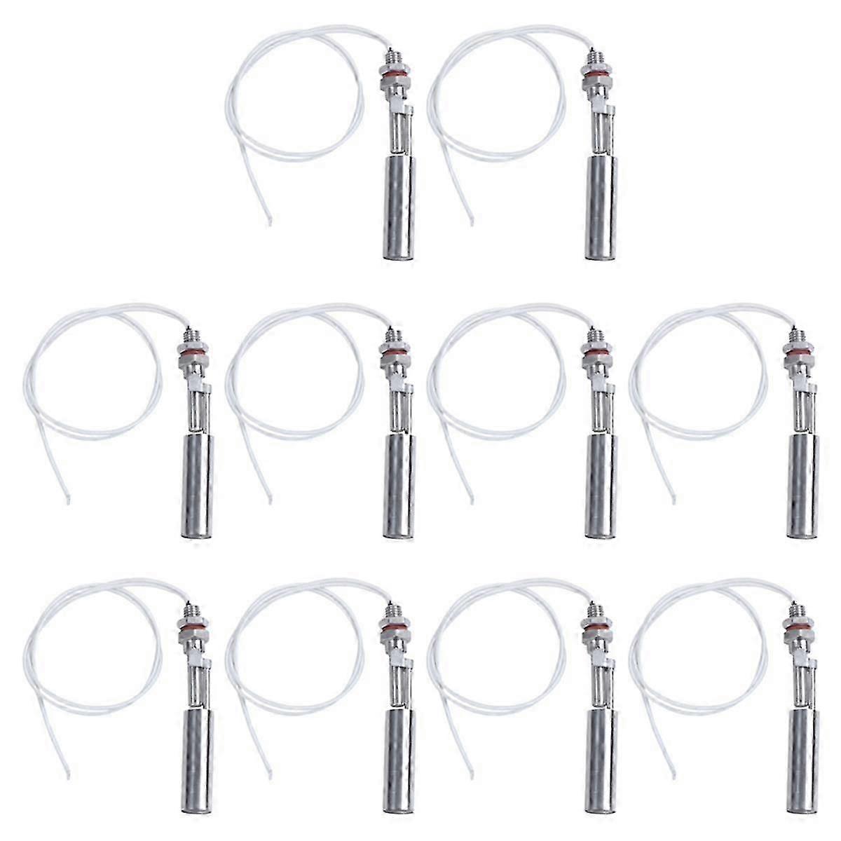 10 قطع 11.9 سنتيمتر الفولاذ المقاوم للصدأ Duckbilled تعويم مستوى الماء التبديل الاستشعار الفولاذ المقاوم للصدأ المحمولة تعويم التبديل