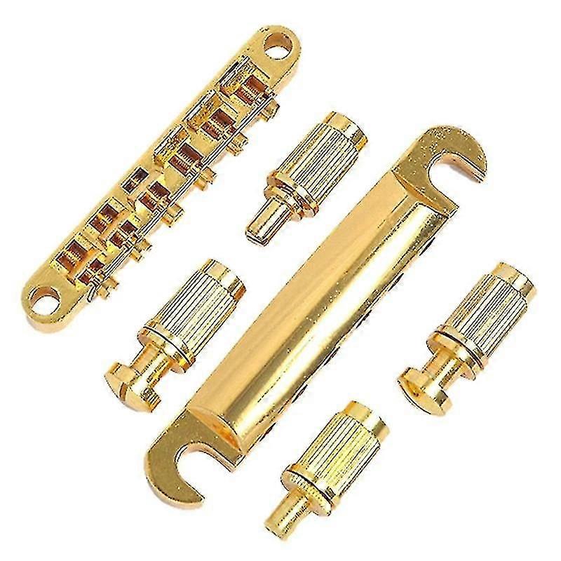 Roller Saddle Guitar Bridge For Gibson Les Paul Guitar Gold