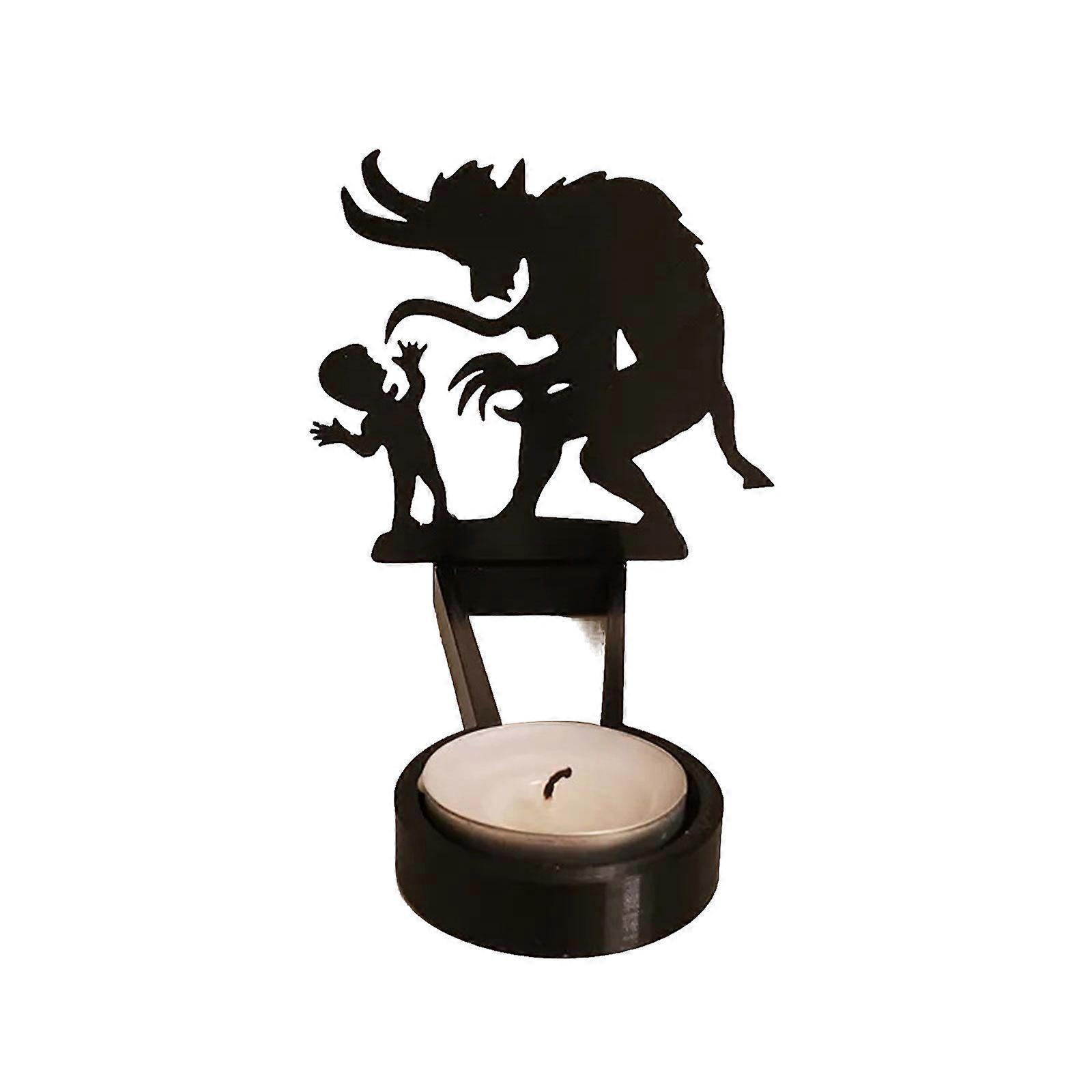 Fun and Spooky Halloween Candle Shadow Decor