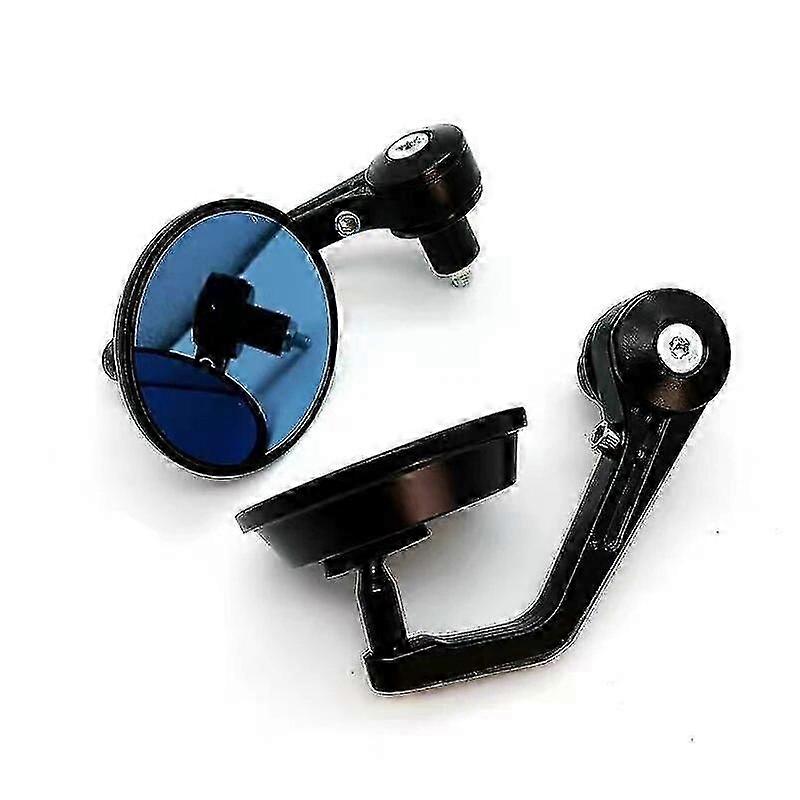 Anti-Glare 7/8'' Handlebar End Mirror for Motorcycle Scooter ATV Aluminum Angle Adjustable Handle Rearview Mirror Side Mirror