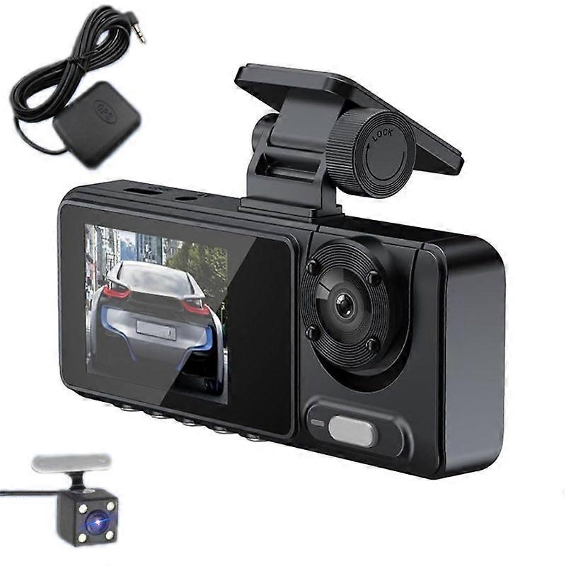 High-Definition Driving Recorder, Model: Dual Recording 2K+720P+GPS Track+WIFI Mobile Playback
