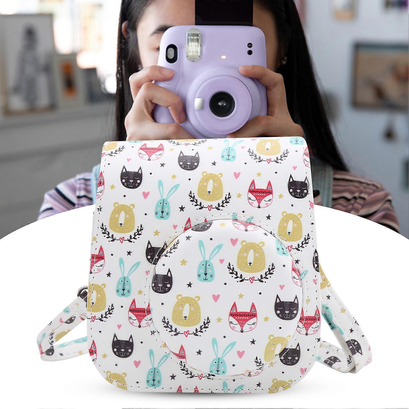 Cute Animal Pattern Shoulder Camera Case for Mini11/9 Instant