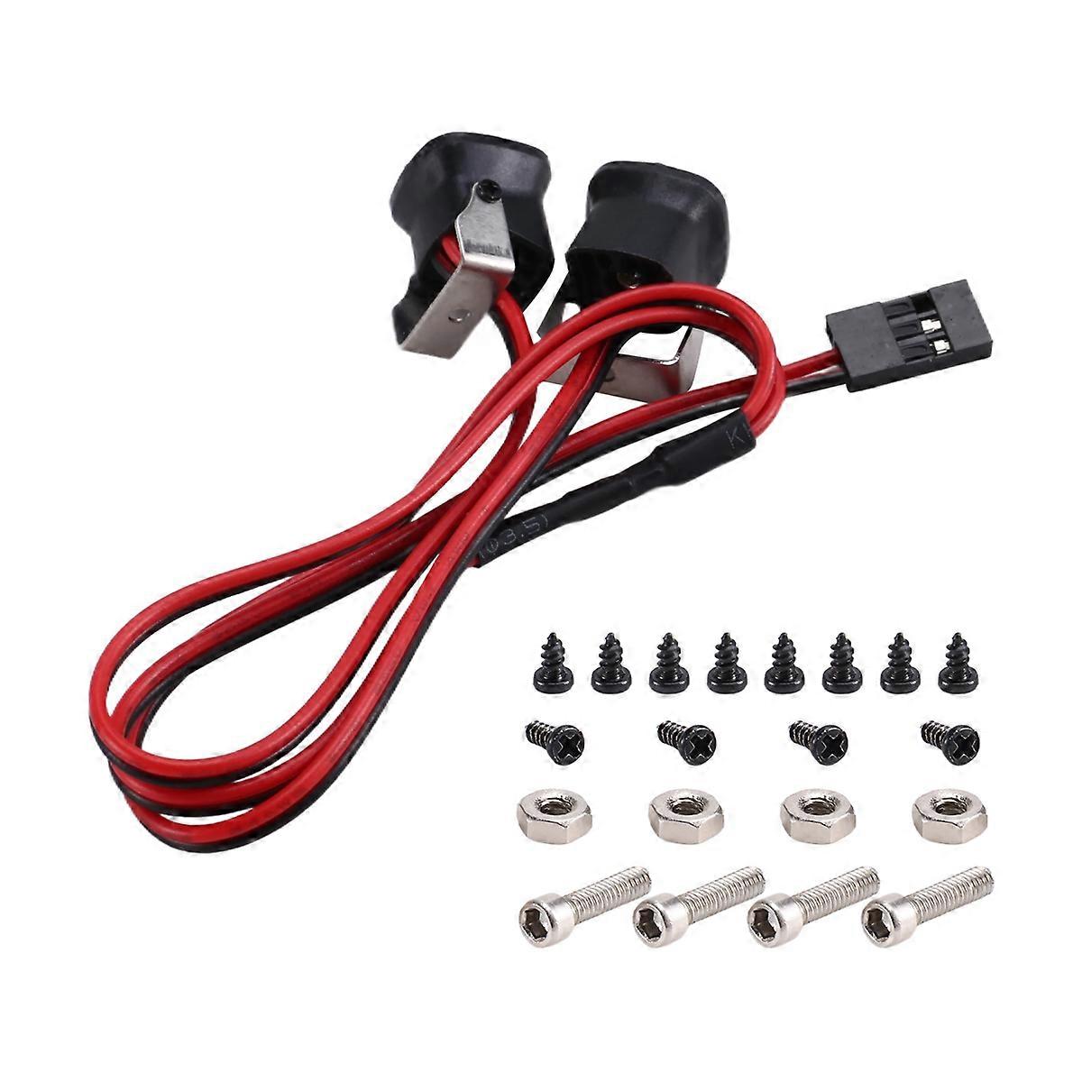 Front Front LED Lights Spotlight Parts for 1/10 RC Crawler Axial SCX10 90046 TRX4 TRX6 Redcat Gen8