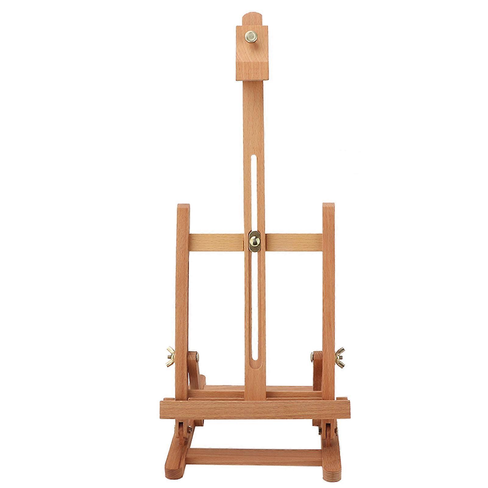 Small Wooden Adjustable Tabletop H frame Easel Studio Artist Display Stand Drawing Board