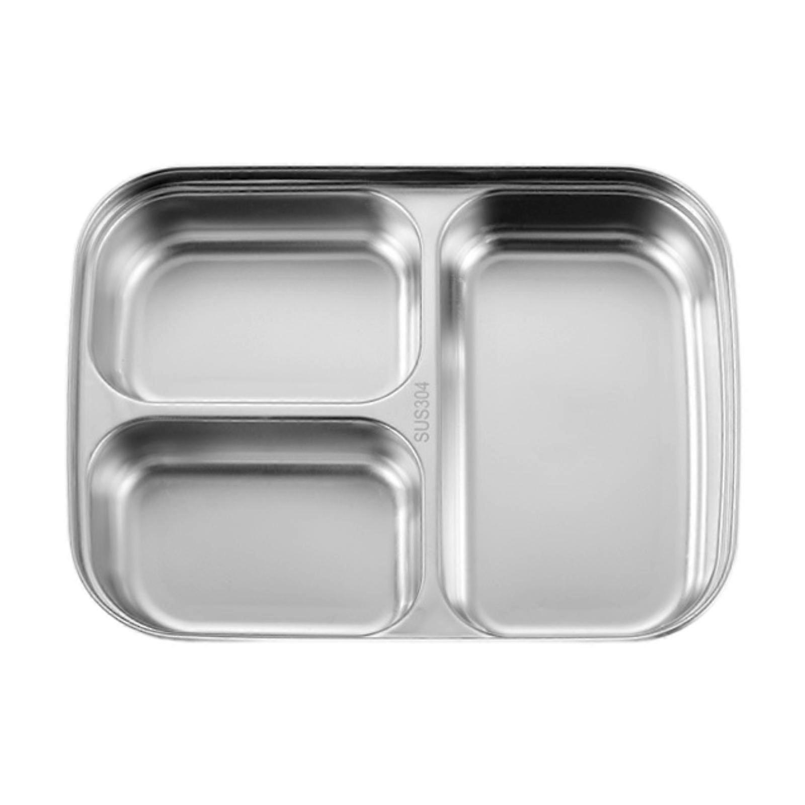 Divided Dinner Plate 3 Section Divided Tray for Gathering Traveling Camping