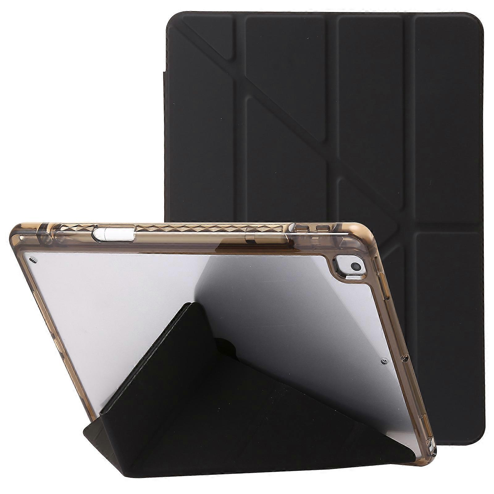 Clear Acrylic Deformation Leather Tablet Case