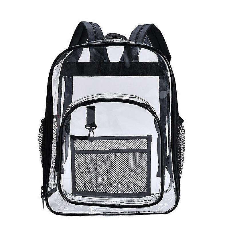 PVC Transparent Waterproof Backpack Student School Bag