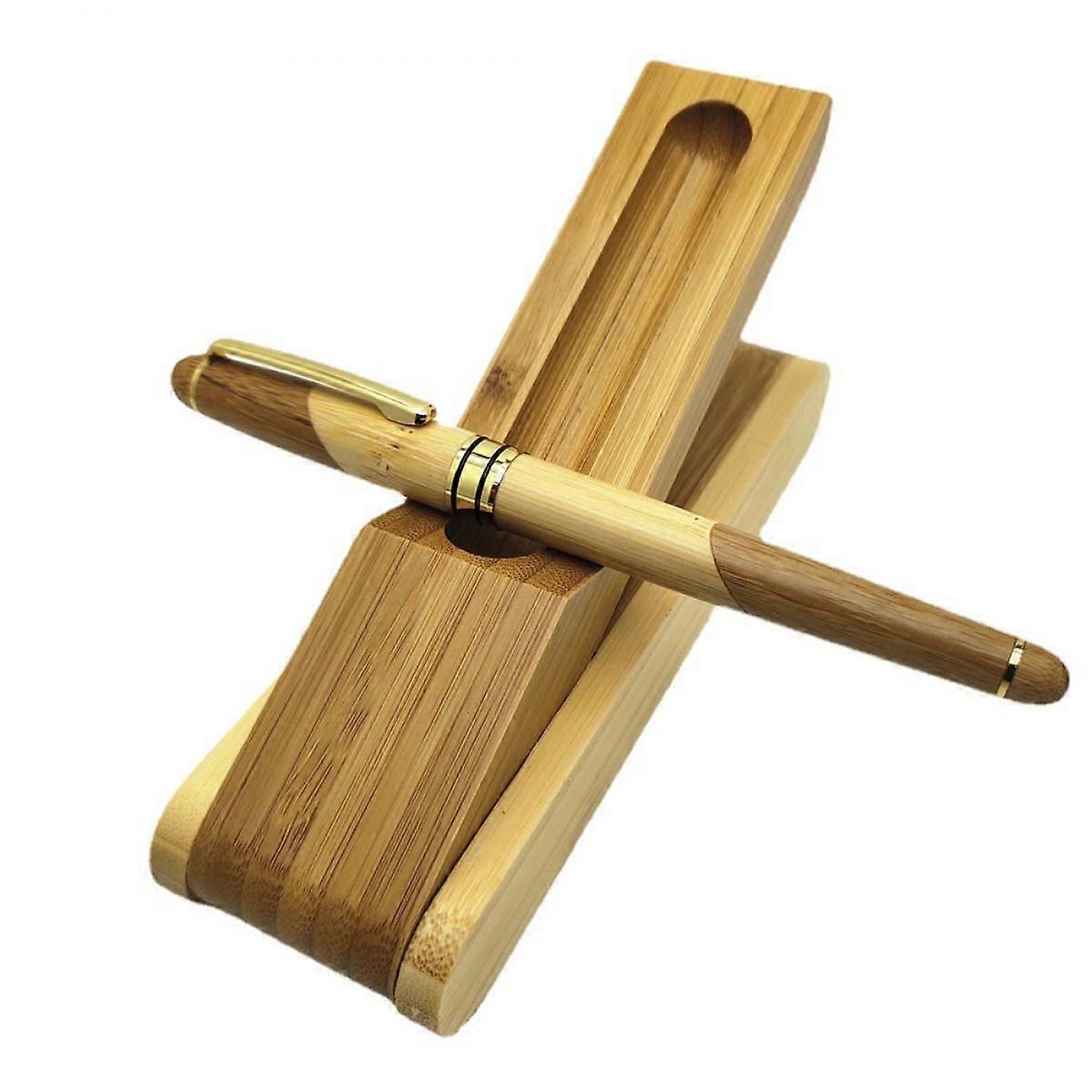 Fountain Pen Set, Premium Bamboo Wood - Medium Nib;Calligraphy, Drawing, Smooth Writing