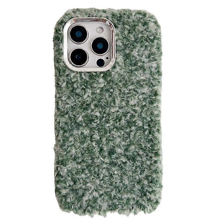 Compatible For iPhone 16 Pro Case Wool-Like Plush Soft TPU Protective Phone Cover
