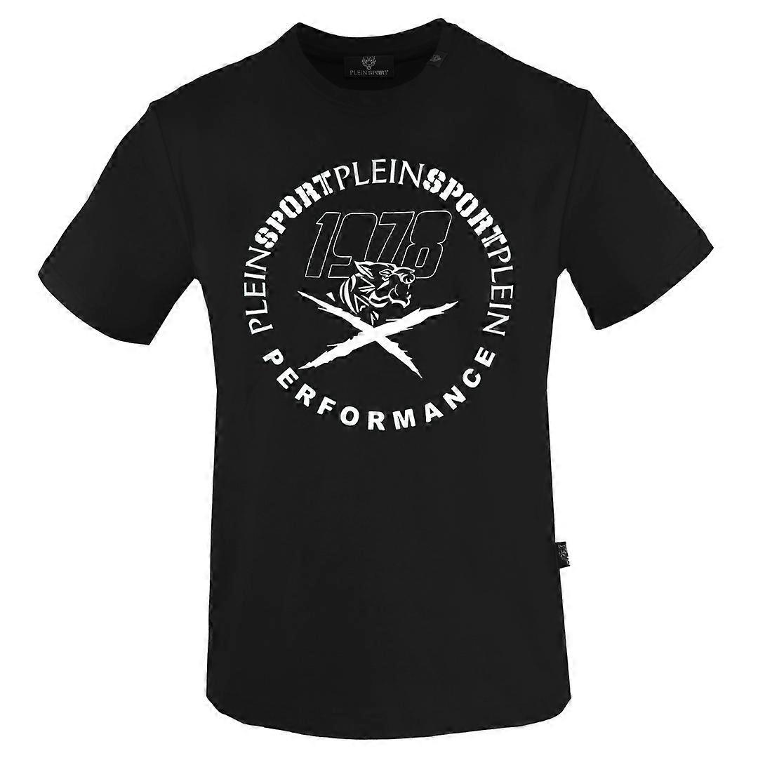 Plein Sport Large Performance Logo Black T-Shirt