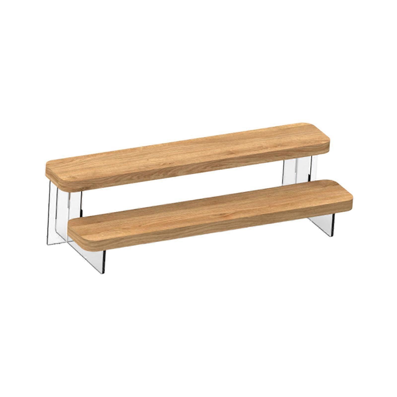 Holz Display Stand Acryl Display Riser Regal Ornamente Wiederverwendbare Vitrine