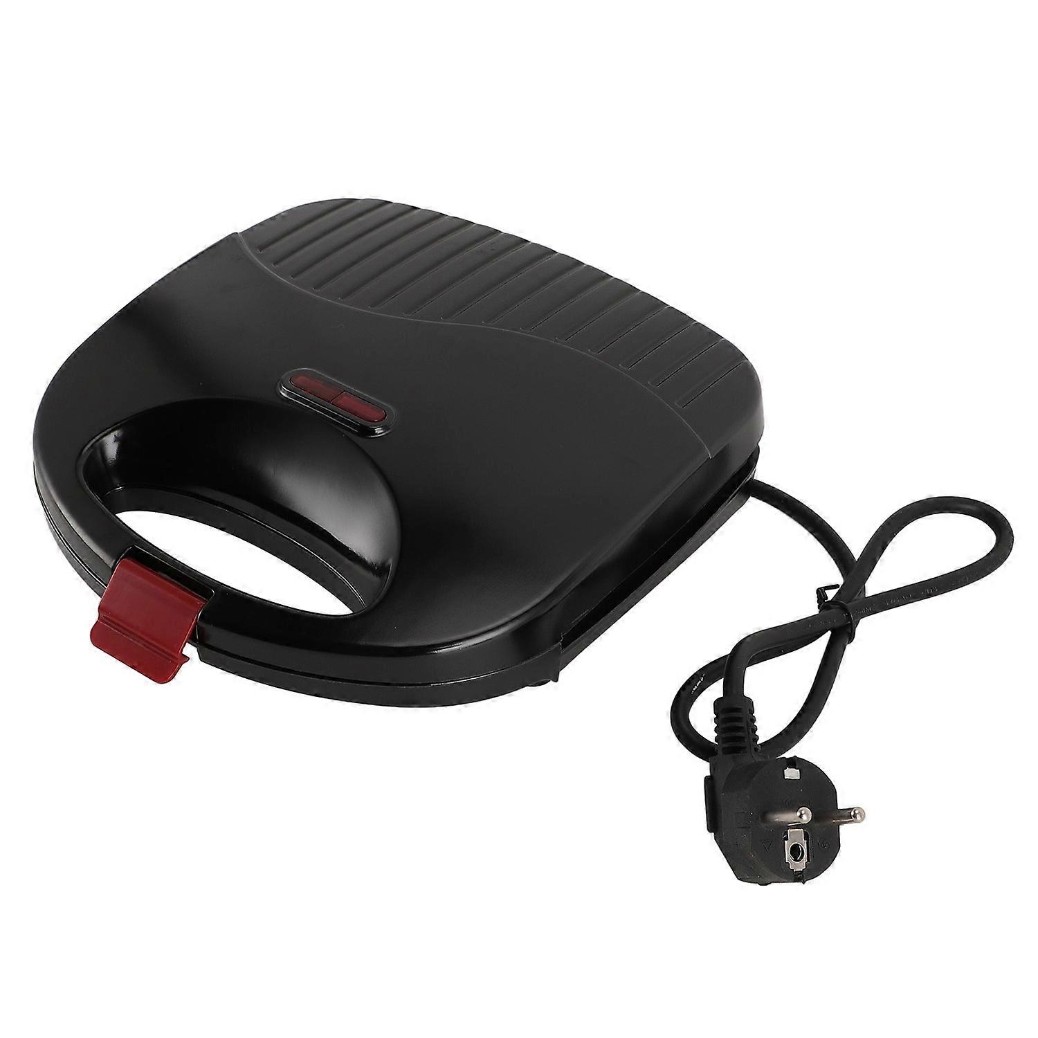 750W Electric Sandwich Maker with Non Stick Plates Safety Handle Easy to Clean Panini Waffle Grill P