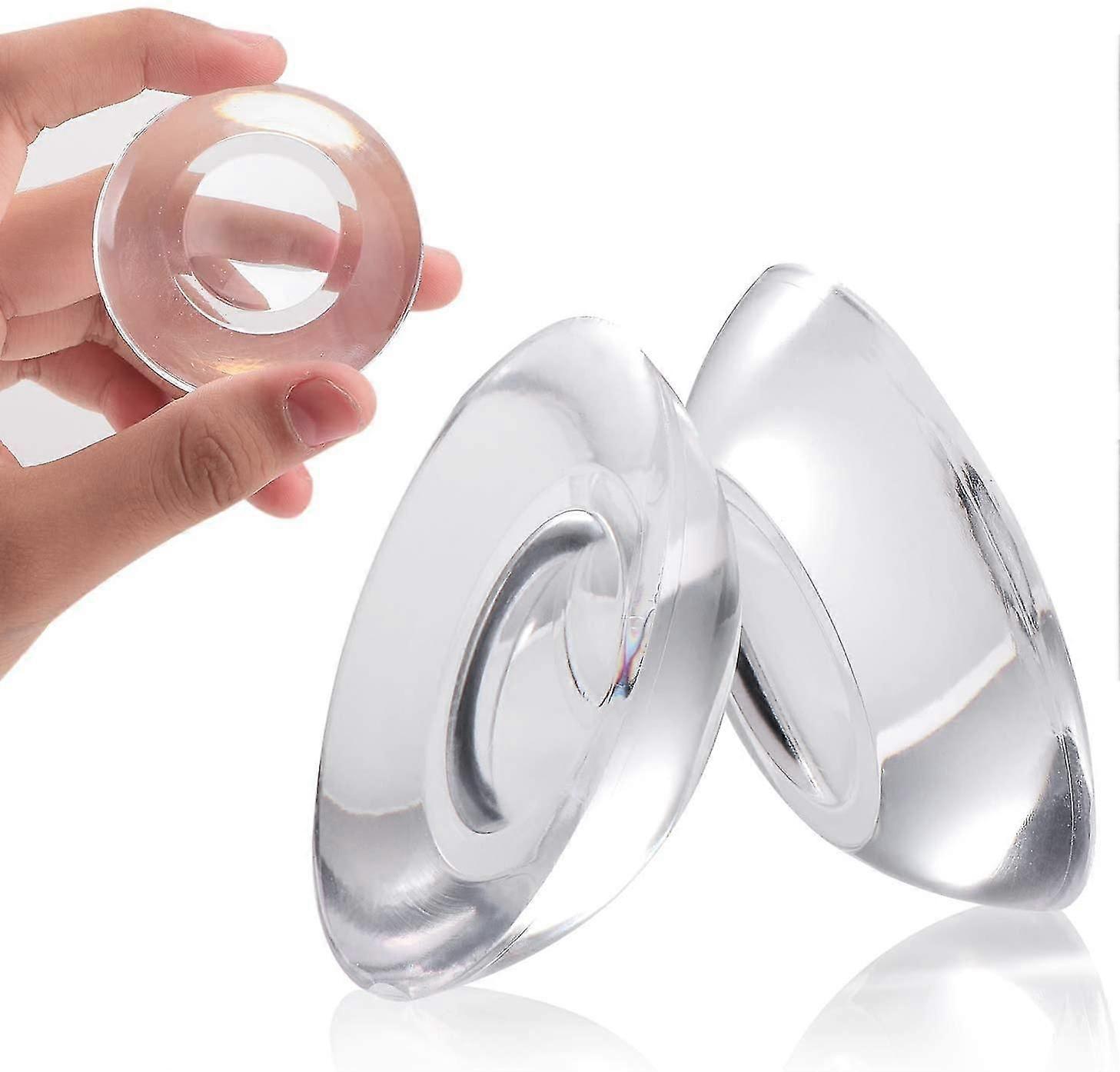 9 Pcs Silicone Door Bumper Wall Protector , Self Adhesive Clear