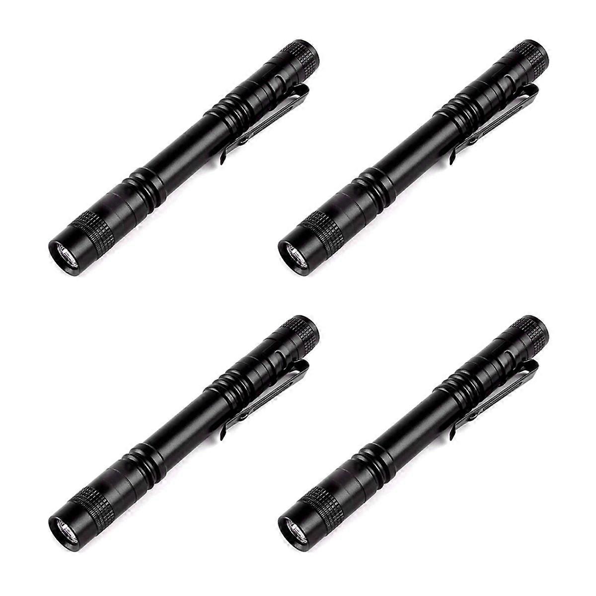 4PC LED Mini Flashlight - High Lumen, Zoomable, Water Light - Pocket-Size Small LED Flashlight