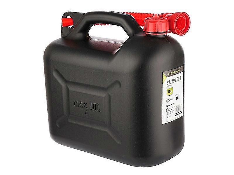 Recipiente de combustível de plástico, 10L, preto