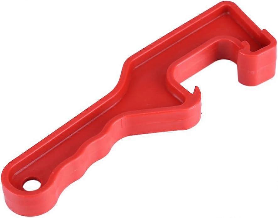 Bottle Lid Opener Paint Can Opening Tool ABS Plastic Hand Tool with Bottle Opener, Red (Red)