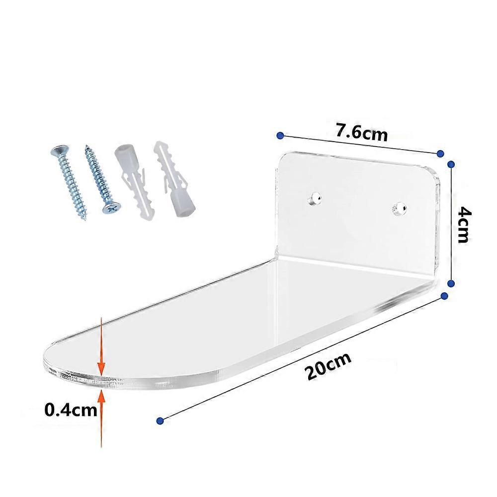 6 Pack Floating Shoe Shelves,Black,for Display Shoe&Sneaker