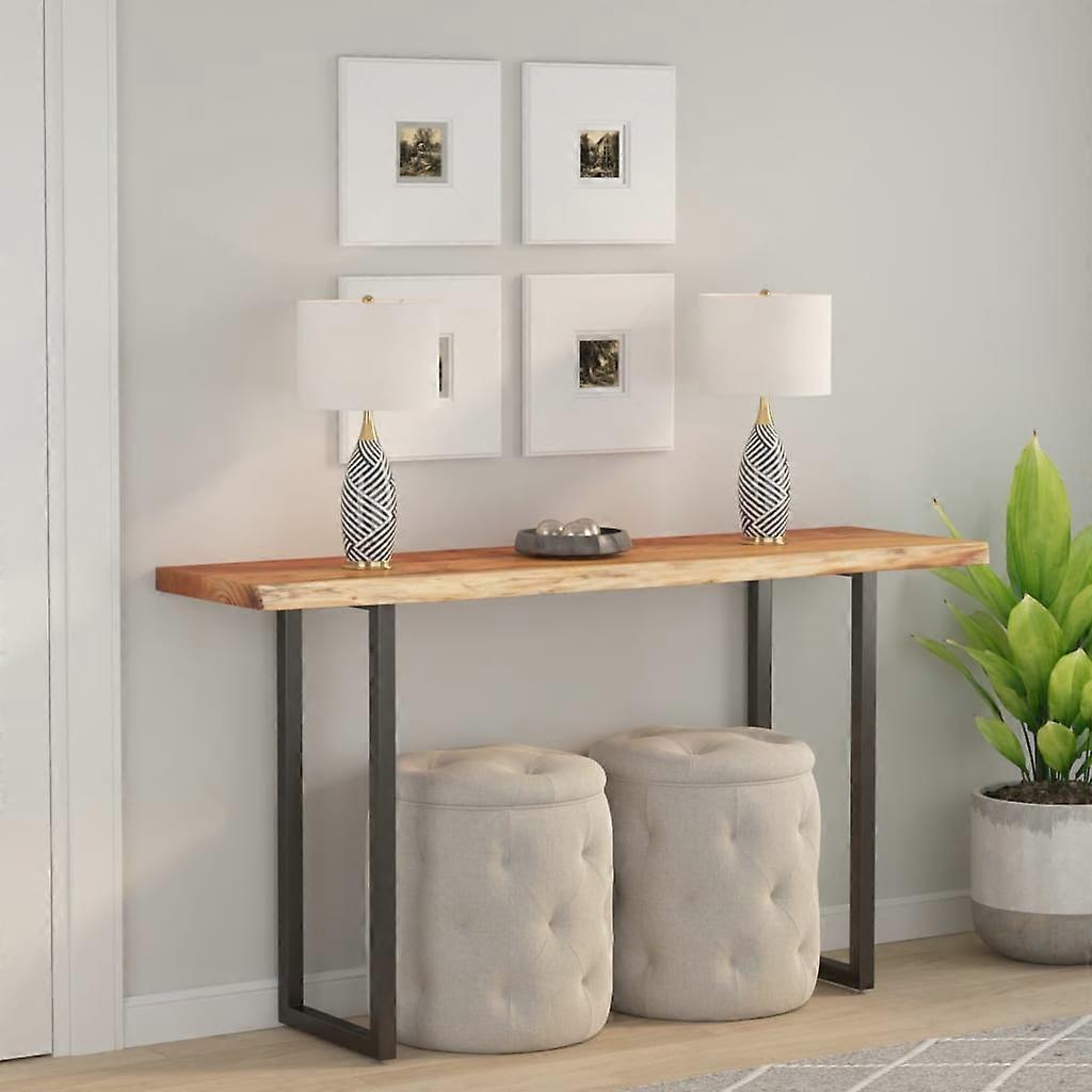 Tabletop 110x40x2.5cm Rectangular Solid Acacia Wood Live Edge, SKU: 370253
