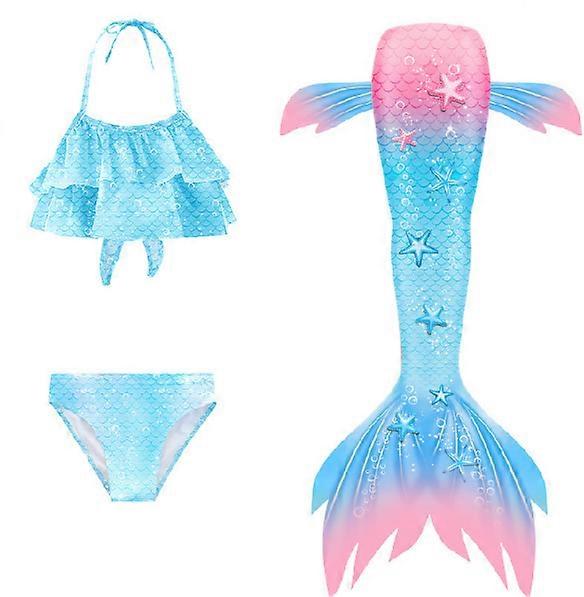 ghnatygren Enfants Sirène Queue Maillot de Bain Sirène Maillot de Bain Maillot De Bain Bikini