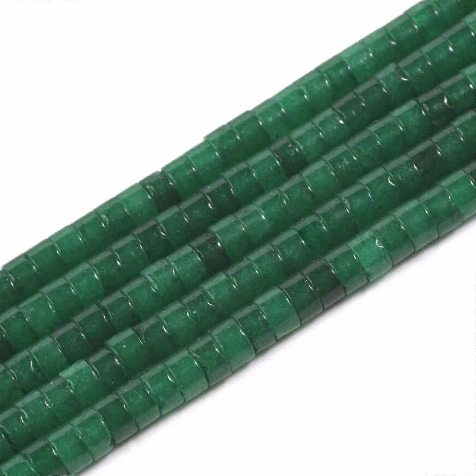 4mm Natural Gemstone Loose Flat Round Undyed Cylinder Plain Spacer Beads For Bracelet Making 4x2mm