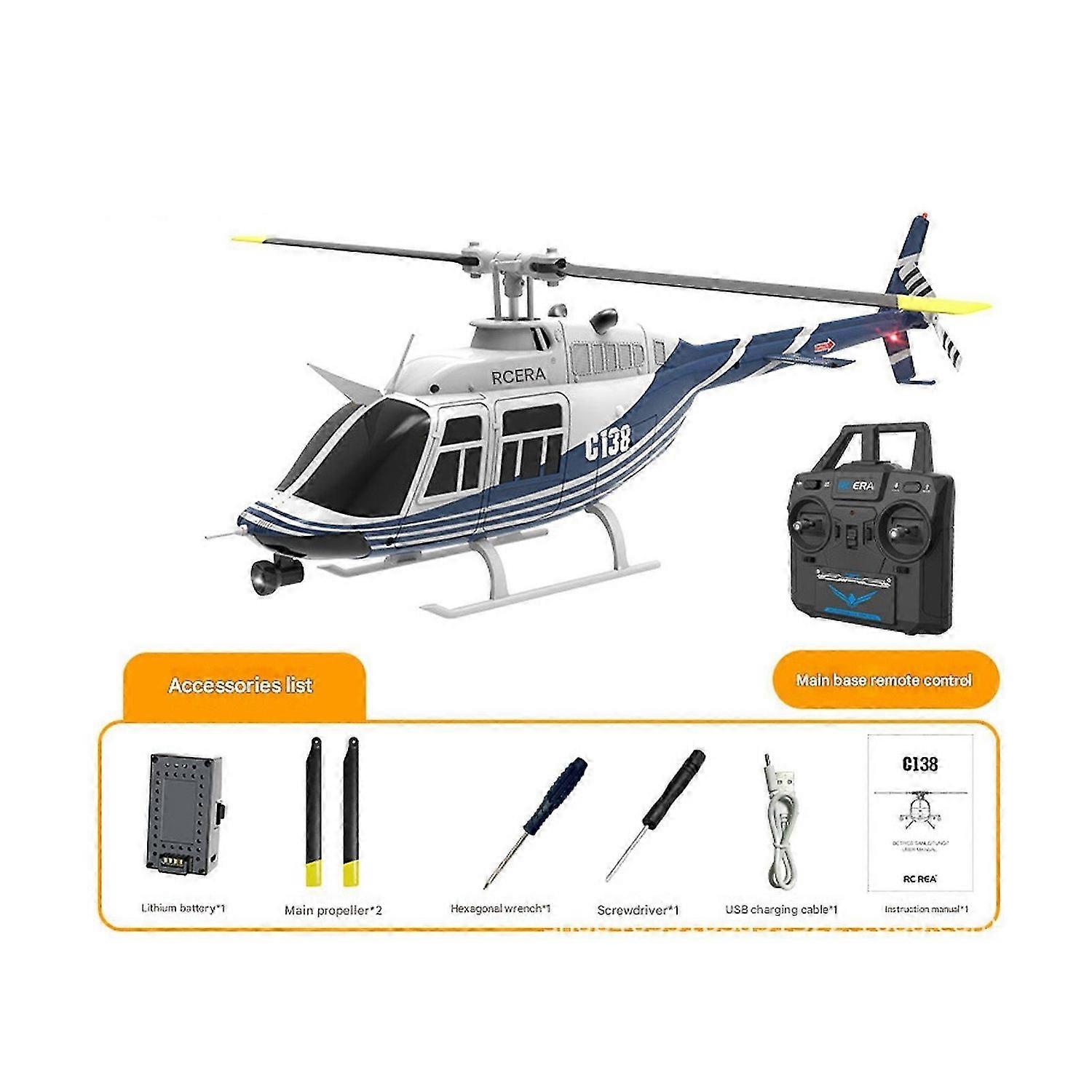 Compatible with RC ERA C138 Bell 206 1:33 Barometer Fixed Height 3D Aircraft Helicoptercd