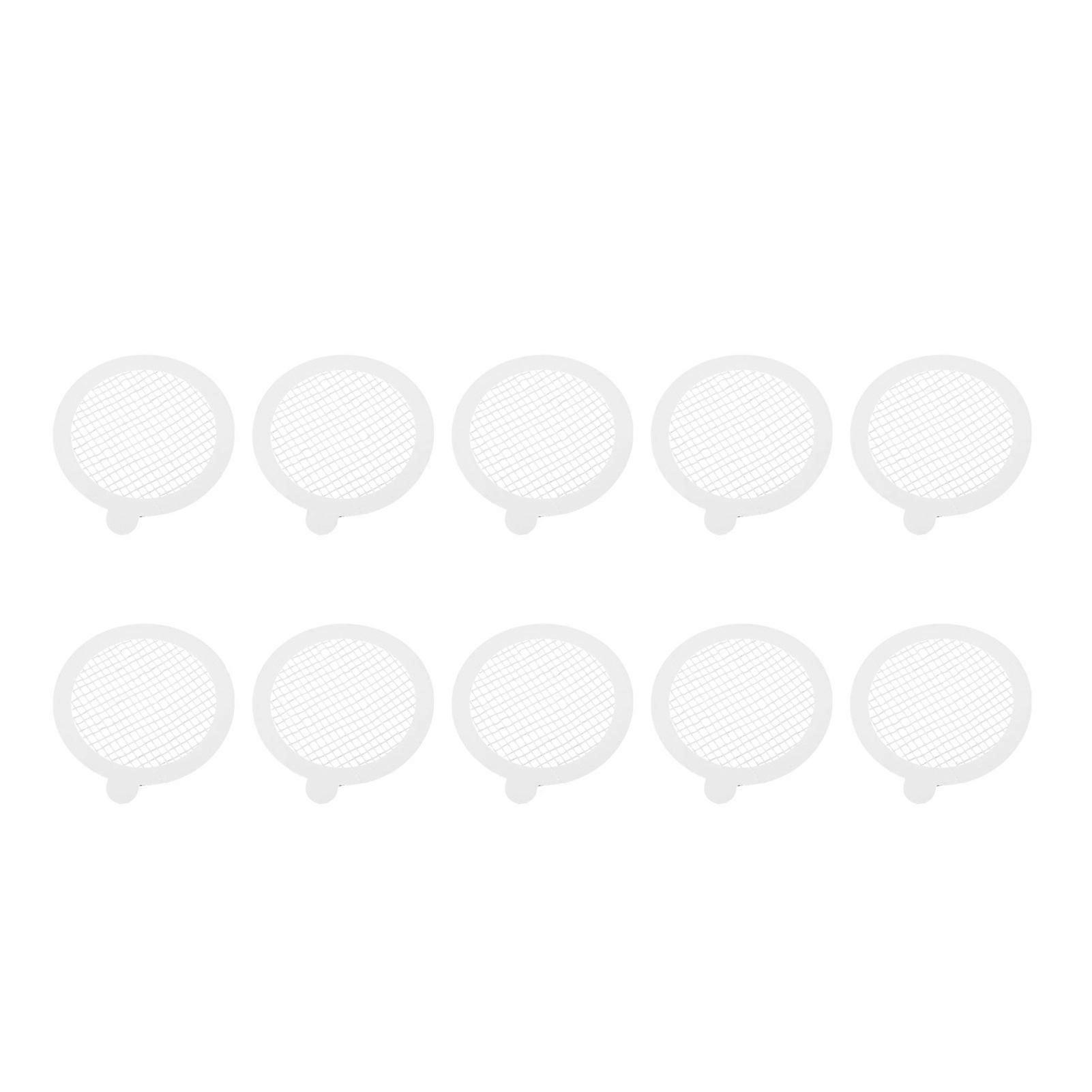 Disposable Shower Drain Cover Waterproof Adhesive Mesh Hair Catcher Sticker for Bathroom Kitchen 10pcs