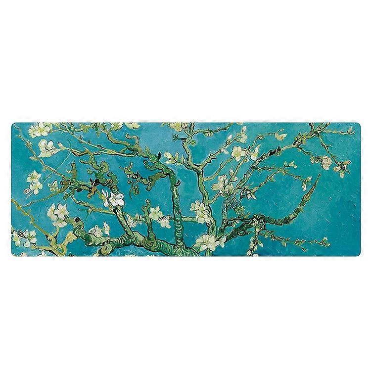 Large Oil Painting Mouse Pad-300x800x5mm Locked Apricot Flower Design Apricot Flower