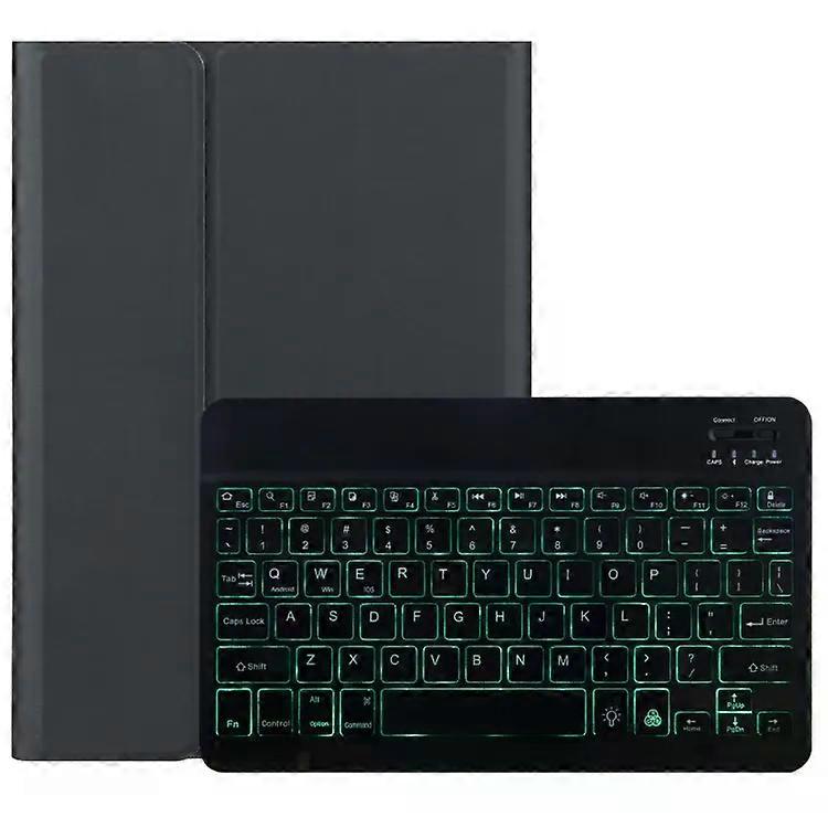 Bluetooth Keyboard Tablet Case-Backlight,Leather,Lenovo Tab M10 HD Gen 2,Black Black
