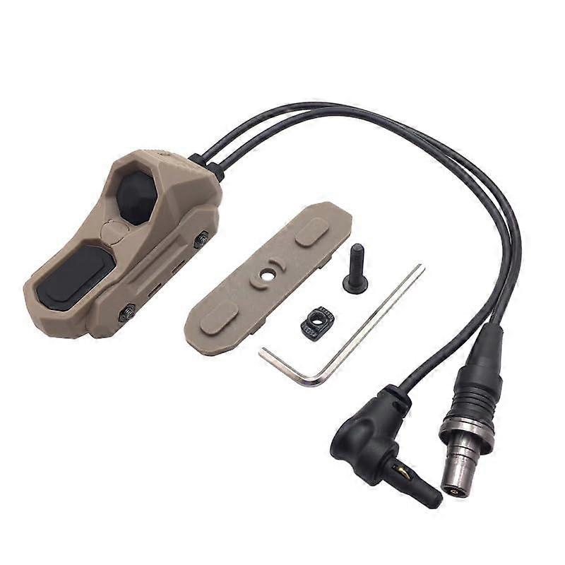 Modular Remote Dual Wire Button Pressure Switch for M300/M600 Flashlight and PEQ15/A2 Laser, Fits 20mm Rail