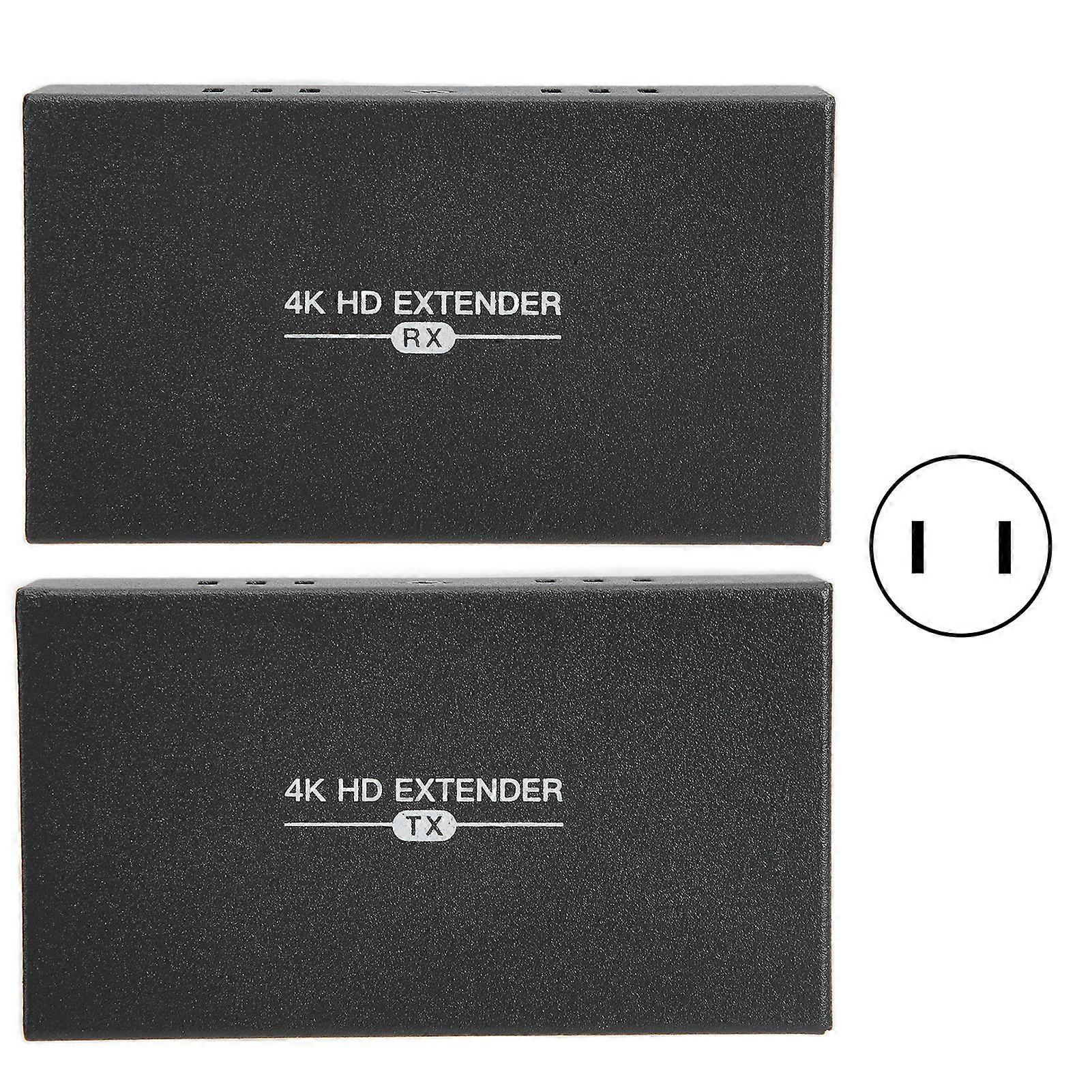 4K HDMI Extender Adapter for HDTV - 100m Range, HDCP 1.4, US Plug, High Performance