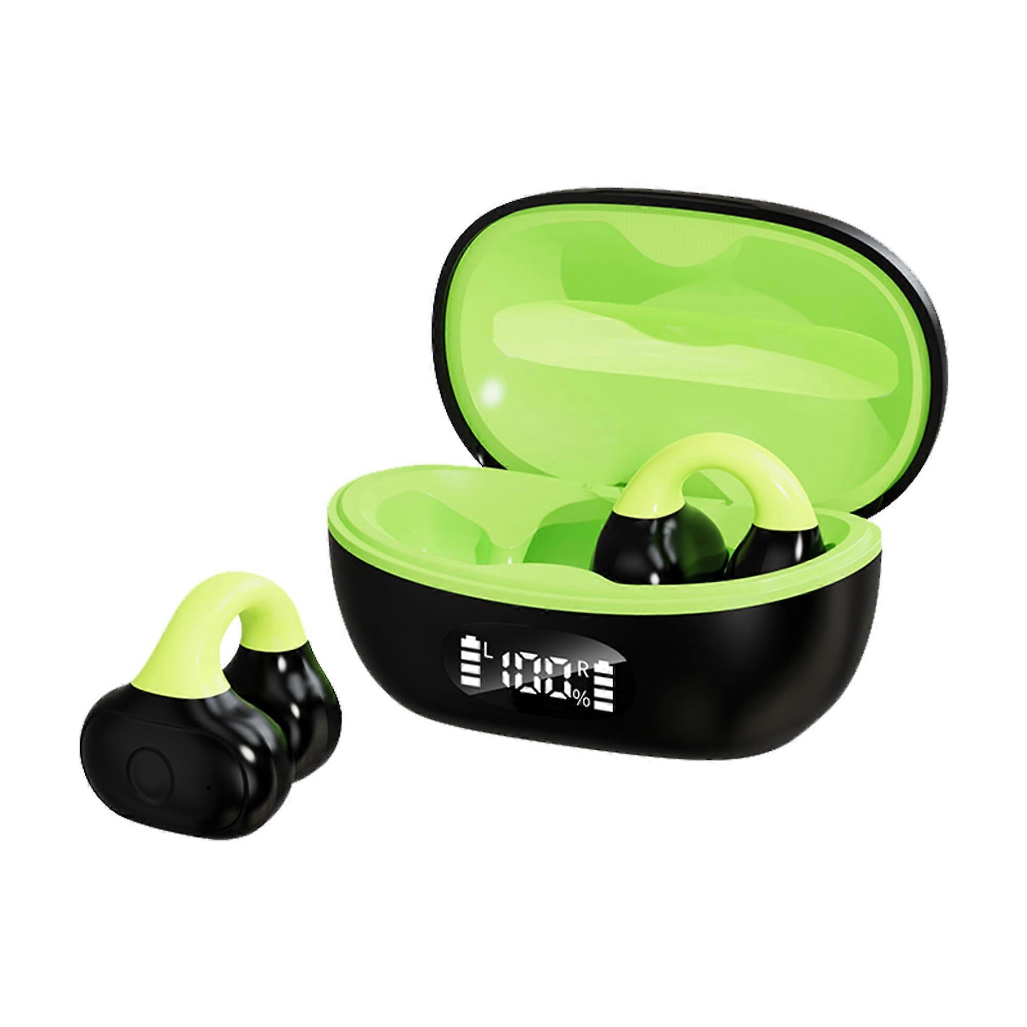 Open-Ear Wireless Earbuds Active Noise Cancelling Clear Audio for Exercise 20H Playtime