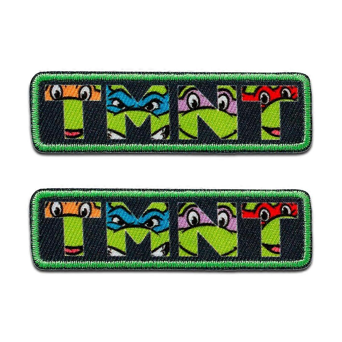 Teenage Mutant Ninja Turtles Logo Set - patch, iron-on patch, size: 2.2 x 7.1 cm