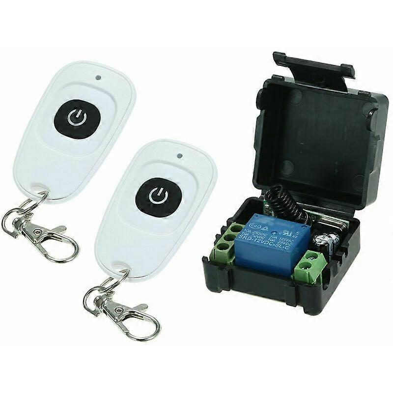 433Mhz DC12V 1Ch RF Wireless Remote Control Switch, Remote Control + 2Pcs