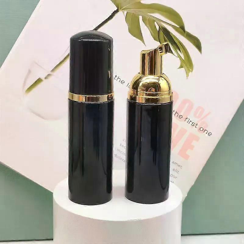 Plastic Pump Foam Bottle Fillable Mousse Facial Cleanser Foam Dispenser black Pump Bottle Empty Container