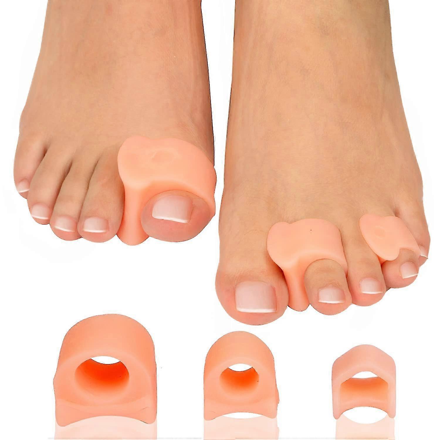 Big Toe Separators, Pinky Toe Spacers, 14 Pack Of Bunion Corrector, To Straighten Overlapping Toes, Realign Crooked Toes, Hammer Toe, Calluses, Bunion