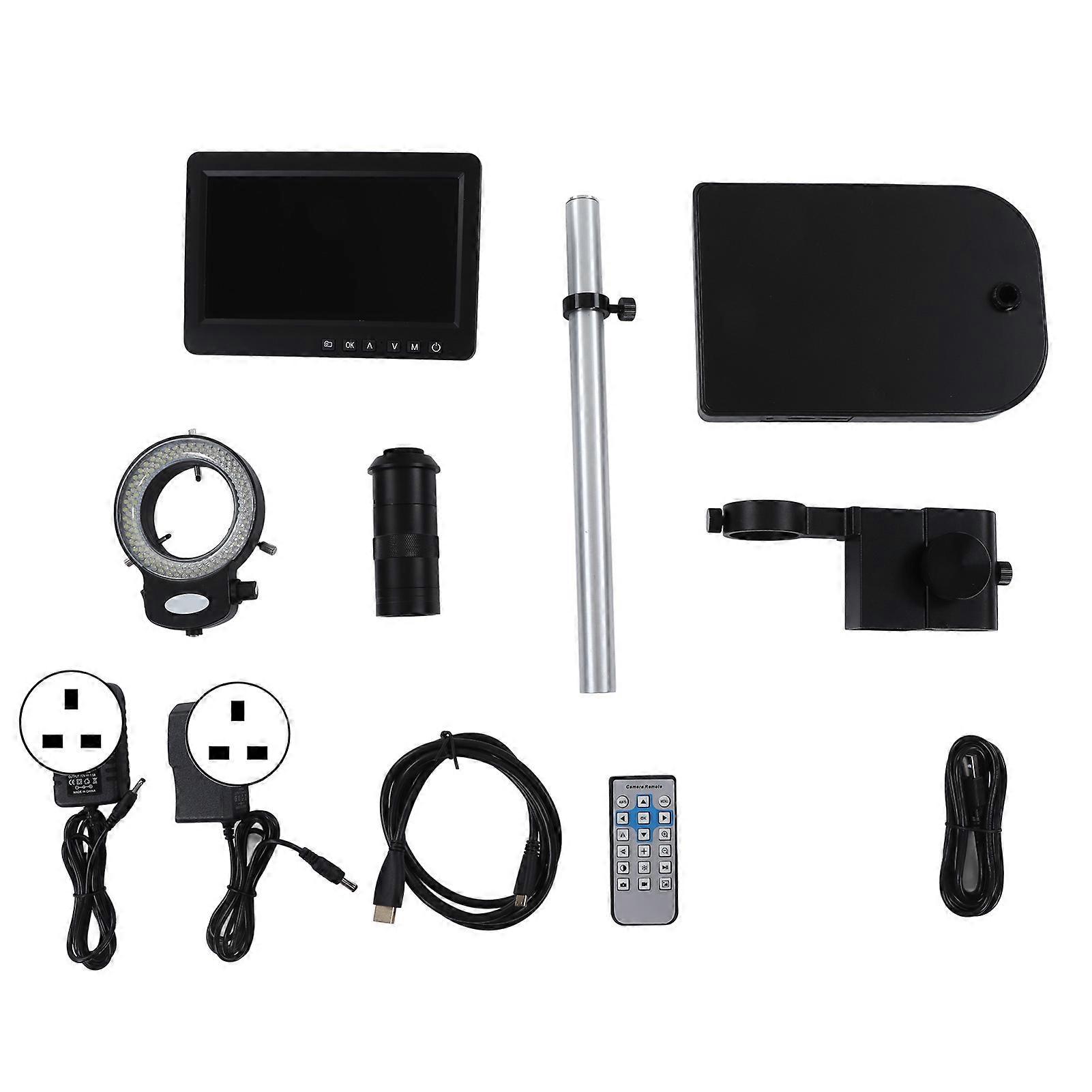 26MP Digital Microscope Camera - 8-150X Zoom, 7" LCD, Video Recording, PC Compatible