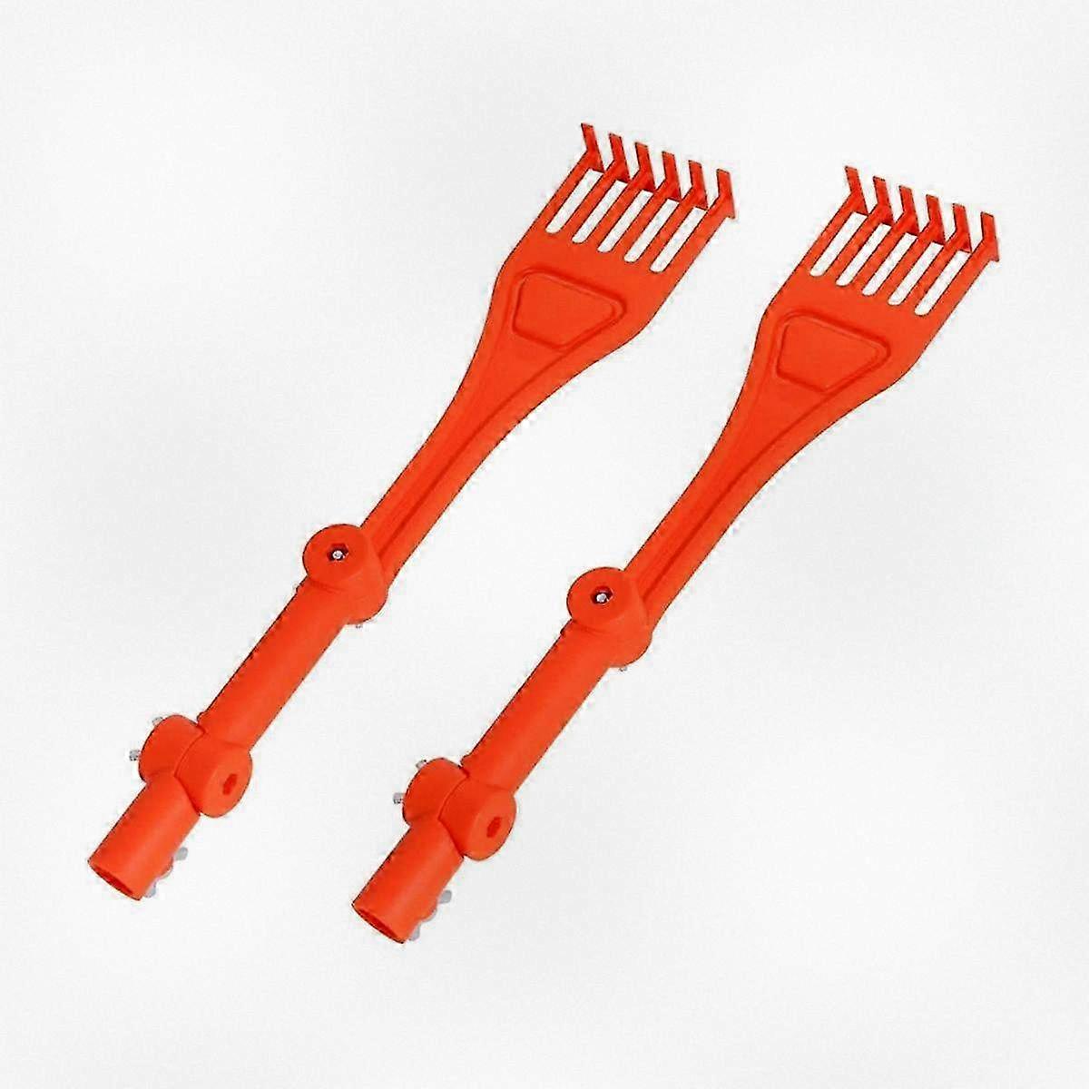 2pcs Mini Roof Gutter Cleaner with Rotatable Handle, Small Rake Tool for Gutter Maintenance and Debris Removal