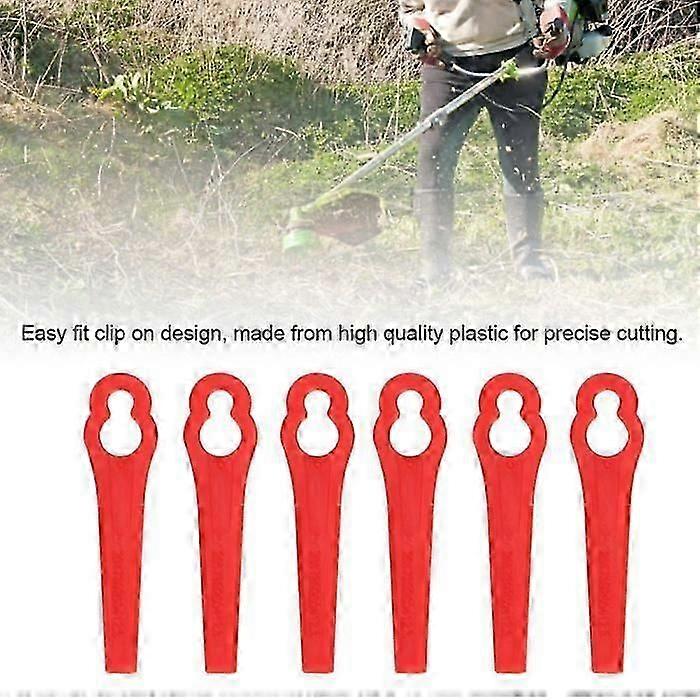 RAI Edger Blade, 40pcs Replacement Plastic Blades Edger Blade Compatible With Cordless Lawn Mower and String Trimmers 10698 -CDSX