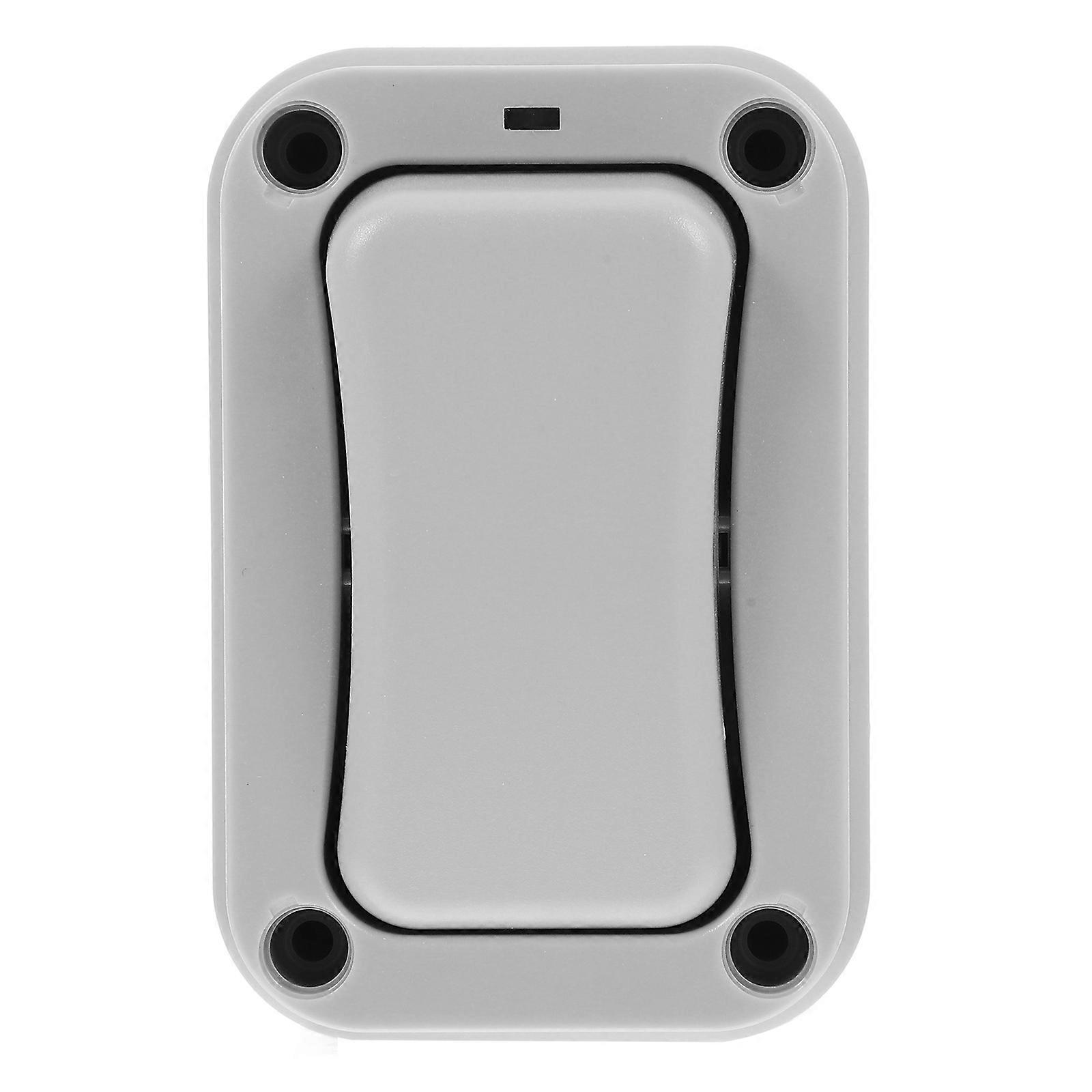 Durable Outdoor Doorbell Button Switch for Wall Installation – Dark Grey Weatherproof Light Switch with Cover